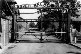 Main entrance to Auschwitz